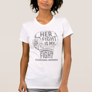 彼女の戦いは私の戦闘統合失調症認識度 Tシャツ