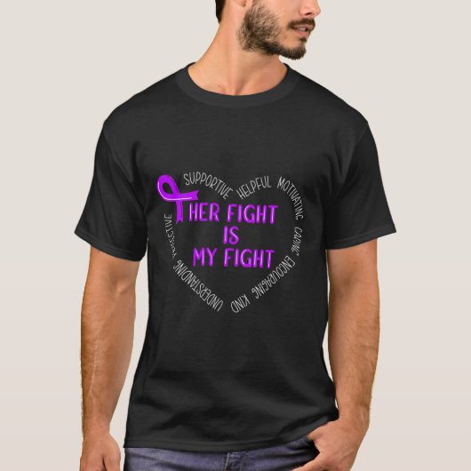 彼女の戦いは私の膵臓がん認識度 Tシャツ (正面)