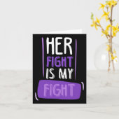 彼女の戦いは私のChemoがん膵臓の戦い カード (黄色い花)