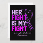 彼女の戦いは私のDV認識度 招待状 (正面/裏面)