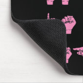 彼女の戦いは私のFight Sign Language乳がん マウスパッド (コーナー)