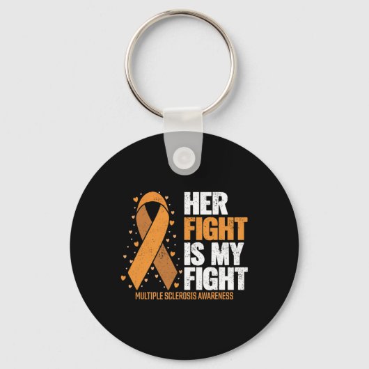 彼女の戦いをサポート多発性硬化症アワル キーホルダー (正面)