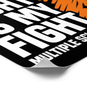 彼女の戦い私の戦い多発性硬化症認識度 ポスター (角)