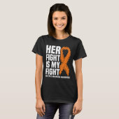 彼女の戦い私の戦い多発性硬化症認識度 Tシャツ (正面フル)