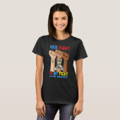 彼女の戦い私の戦い自閉症の意識は、最初のパズ Tシャツ (正面フル)