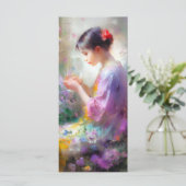 彼女の手の中の花を称賛する女の子 メニュー (スタンド正面)