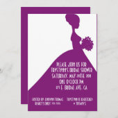 彼女の招待状紫色 招待状 (正面/裏面)