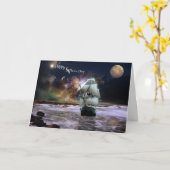 彼女の指導的なスターファーザーズデイカード カード (黄色い花)