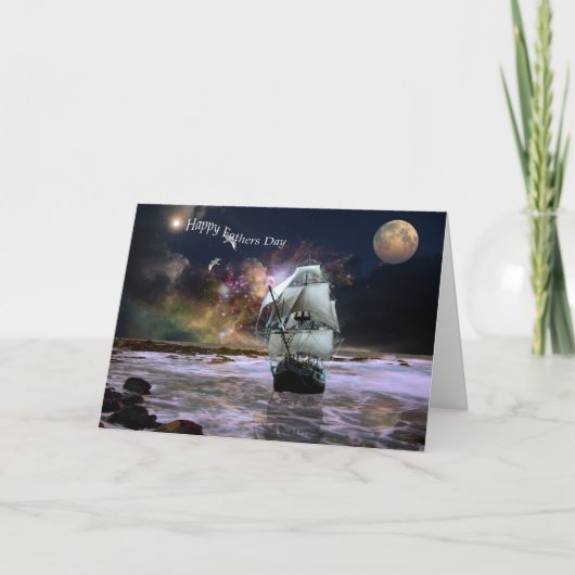 彼女の指導的なスターファーザーズデイカード カード (正面)