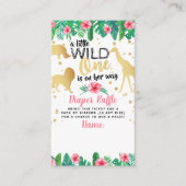 彼女の方法で女の子おむつラッフルEの小さな野生のもの エンクロージャーカード (正面)