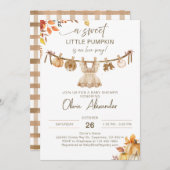 彼女の方法で小さなカボチャ、秋洗濯法 招待状 (正面/裏面)