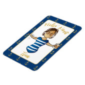 彼女の旅行クルーズドおもしろいアのための女の子の旅行デコ マグネット (左側)