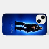 彼女の時代の青い輝きの美学の携帯電話ケース Case-Mate iPhoneケース (裏面 (横))