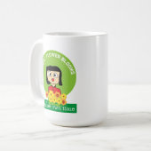 彼女の時間のすべての花の開花 コーヒーマグカップ (正面左)