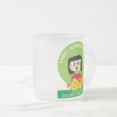 彼女の時間のすべての花の開花 フロストグラスマグカップ (正面右)