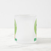 彼女の時間のすべての花の開花 フロストグラスマグカップ (中央)