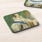 彼女の最も優雅な皇族、ビクトリア(1819-19年女王 コースター (左側)