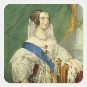 彼女の最も優雅な皇族、ビクトリア(1819-19年女王 スクエアシール