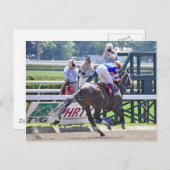 彼女の最初のレースでストッキンマリアが勝利した。 ポストカード (正面/裏面)