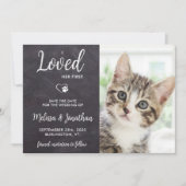 彼女の最初の写真カスタムペットが素朴好き結婚だった セーブザデート (正面)