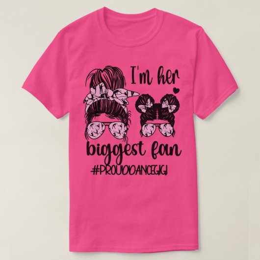 彼女の最大のファンダンスGigiダンサーのギグのおばあちゃん Tシャツ (デザイン正面)