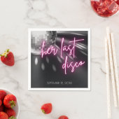 彼女の最後のディスコバチェロレッテナプキンス スタンダードカクテルナプキン (インサイチュ)