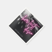 彼女の最後のディスコバチェロレッテナプキンス スタンダードカクテルナプキン (角)