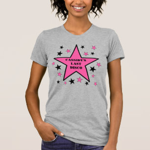 彼女の最後のディスコ女性のカーボーイバチェロレッテ Tシャツ