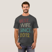 彼女の最高の妻への9周年結婚記念日の贈り物 Tシャツ (正面フル)