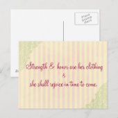 彼女の服は強さと名誉だ ポストカード (正面/裏面)