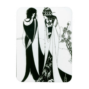 彼女の母とのSalome、Herodias 1894年(litho) (b/ マグネット