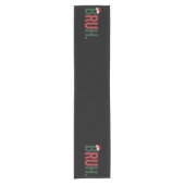 彼女の母のパパBro Sisのための彼のためのブルクリスマスギフト ショートテーブルランナー (正面)