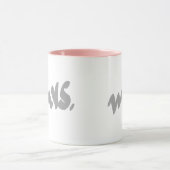 彼女の母の日 グレー ホワイト ピンク マグカップ (中央)