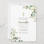 彼女の水彩の葉が交差する最初の聖域 招待状 (正面)