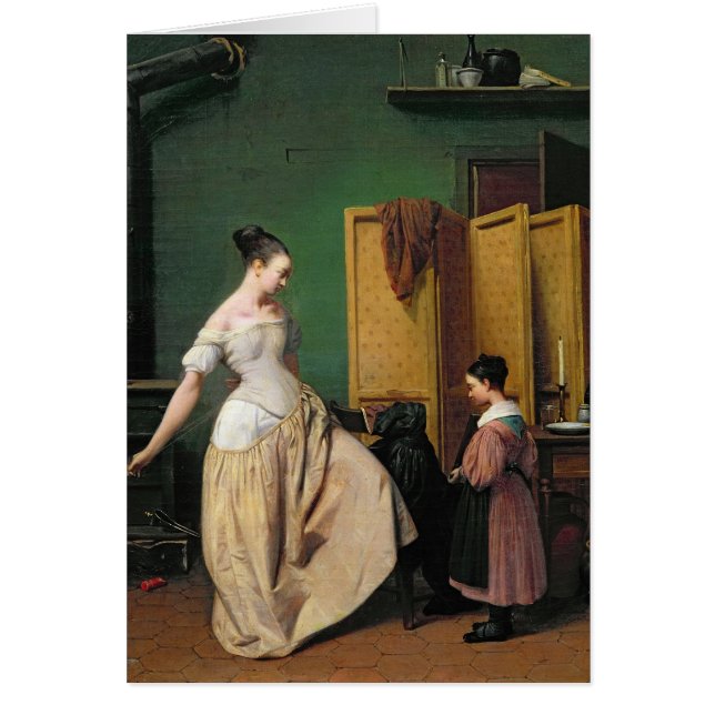 彼女の洗面所の女性、1835年 (正面)