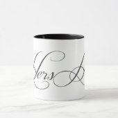 彼女の物を一致の原稿のレタリングのギフトが襲う彼のn マグカップ (中央)