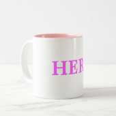 彼女の物 ツートーンマグカップ (正面左)