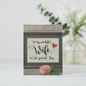 「彼女の特別な日に私の素晴らしい妻に」 シーズンカード (スタンド正面)