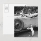 彼女の犬とオペラ歌手, 1920年代 ポストカード (正面/裏面)