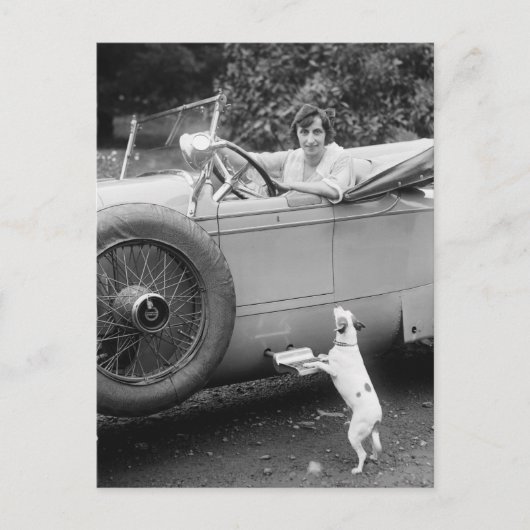 彼女の犬とオペラ歌手, 1920年代 ポストカード (正面)