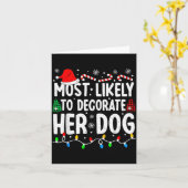 彼女の犬を最も飾る可能性が高い面白いクリスマス カード (黄色い花)