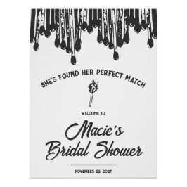 彼女の理想のパートナーを見つけた！ ブライダルシャワー ポスター