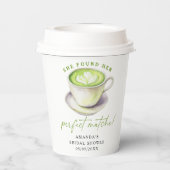 彼女の理想の抹茶 ブライダルシャワーを見つけた 紙コップ (裏面)