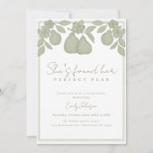 彼女の理想の梨のブライダルシャワーが見つかった 招待状 (正面)