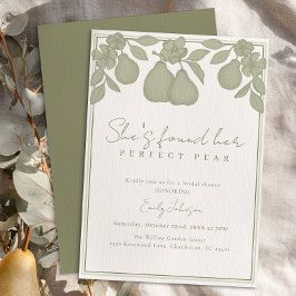 彼女の理想の梨のブライダルシャワーが見つかった 招待状