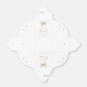 彼女の白いリボンの結婚前パーティー フェイバーボックス (折り畳みなし)