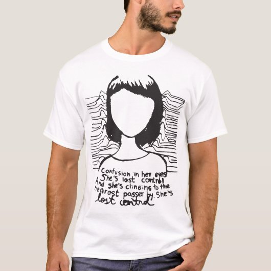 彼女の目のレトロのヴィンテージHの喜び部の混乱 Tシャツ (正面)