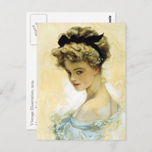 彼女の目は崇拝のために作られた ポストカード (正面/裏面)