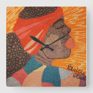 彼女の目は神の時計を見ていた スクエア壁時計