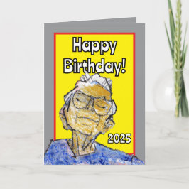 彼女の目を休めるハッピーバースデー カード